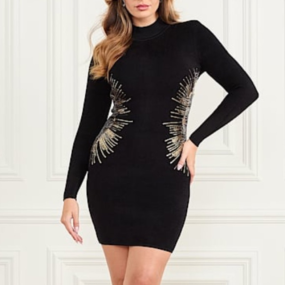 Marciano Sparkler Sequin Velour Dress size 6